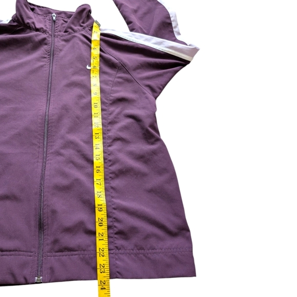 Nike Track Jacket Vintage Full Zip Long Sleeve Athletic Purple Stripe Women's M - Picture 11 of 15
